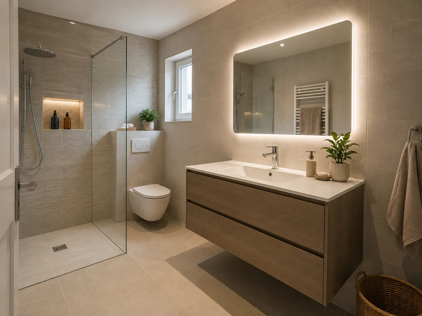 Salle de bain repensée
